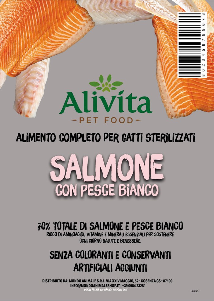 Alivita Gatto Sterilizzato Salmone e Pesce Bianco – crocchette per gatti