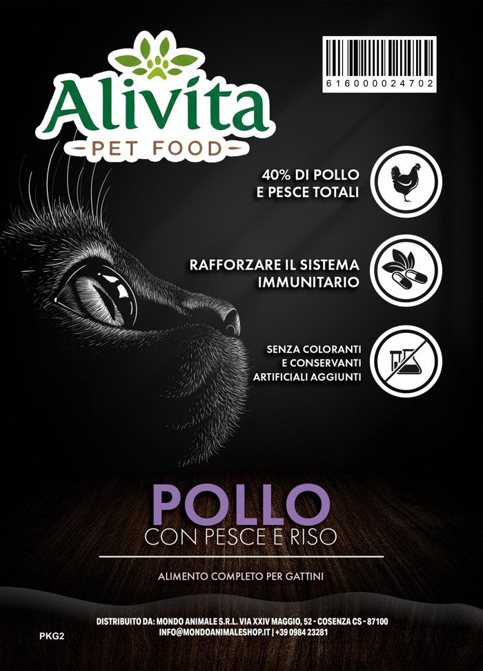 Alivita Gatto Super Premium Gattino Kitten – crocchette per gatti
