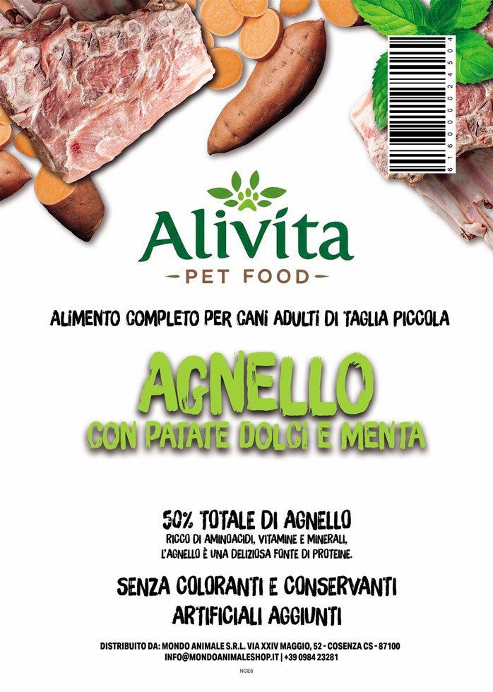 Alivita Grain Free Adulto Mini Agnello – crocchette per cani
