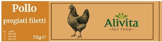 Alivita Umido Gatto Sfilacci Filetti di Pollo – umido per gatti
