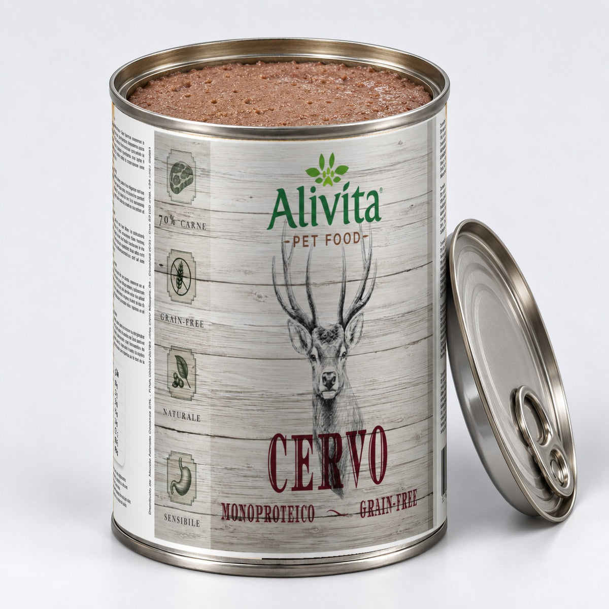 Alivita Umido Cane Grain Free Carne di Cervo – umido per cani 400 g