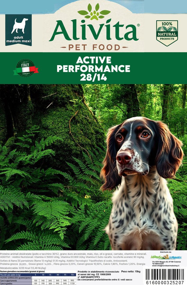 Alivita Active Pollo 28/14 – crocchette per cani