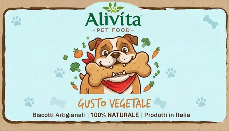 Biscotti per cani Alivita Vegetali, confezione 200 g