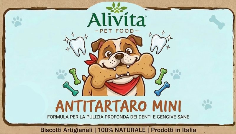 Biscotti per cani Alivita Antitartaro Mini, confezione 200 g