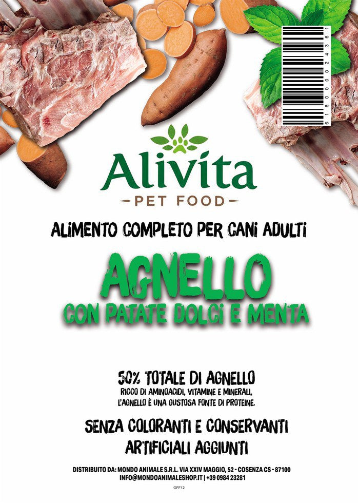 Alivita Grain Free Adulto Agnello – crocchette per cani