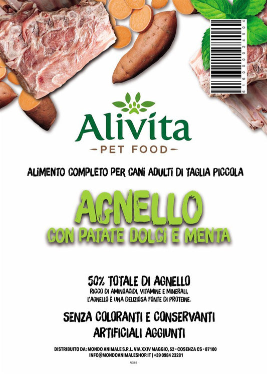 Alivita Grain Free Adulto Mini Agnello – crocchette per cani