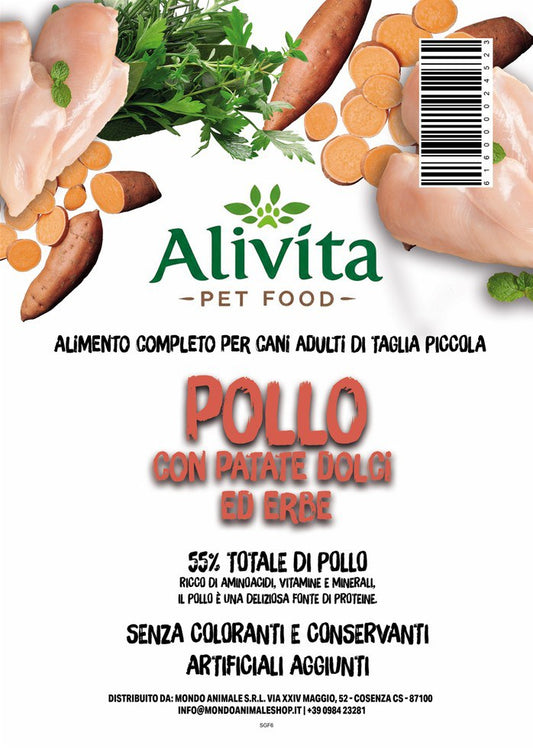 Alivita Grain Free Adulto Mini Pollo – crocchette per cani