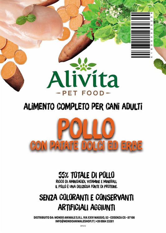 Alivita Grain Free Adulto Pollo – crocchette per cani