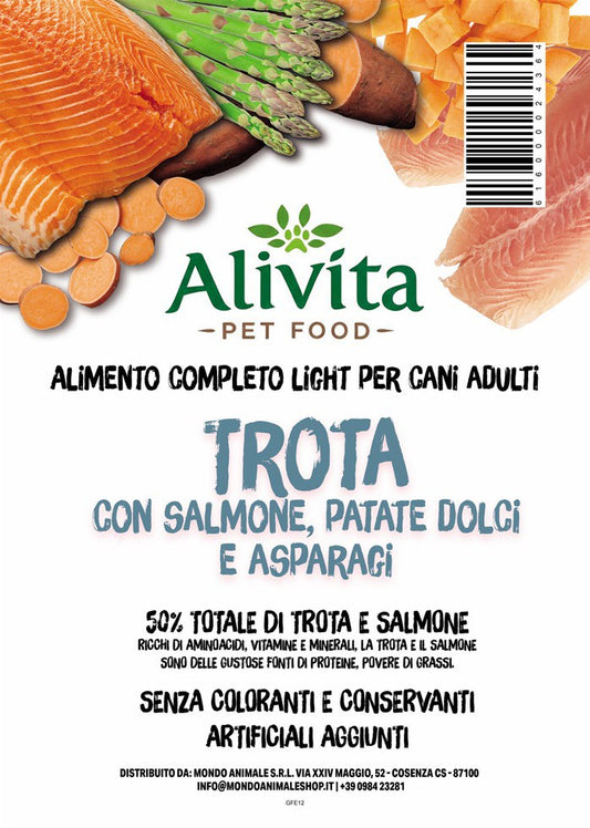 Alivita Grain Free Adulto Trota Light – crocchette per cani
