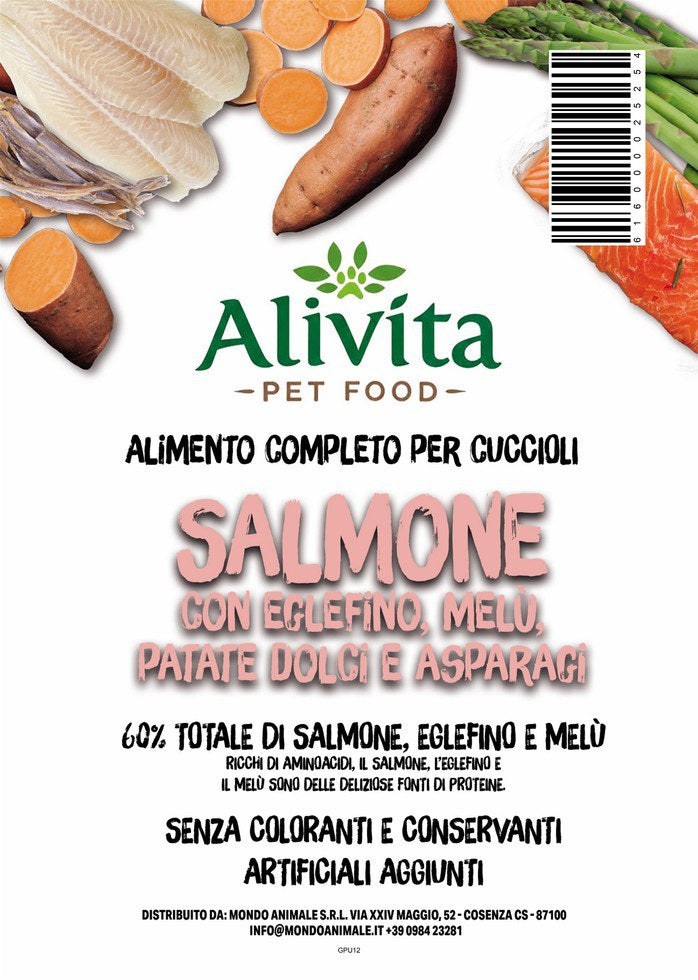 Alivita Grain Free Puppy Salmone – crocchette per cani