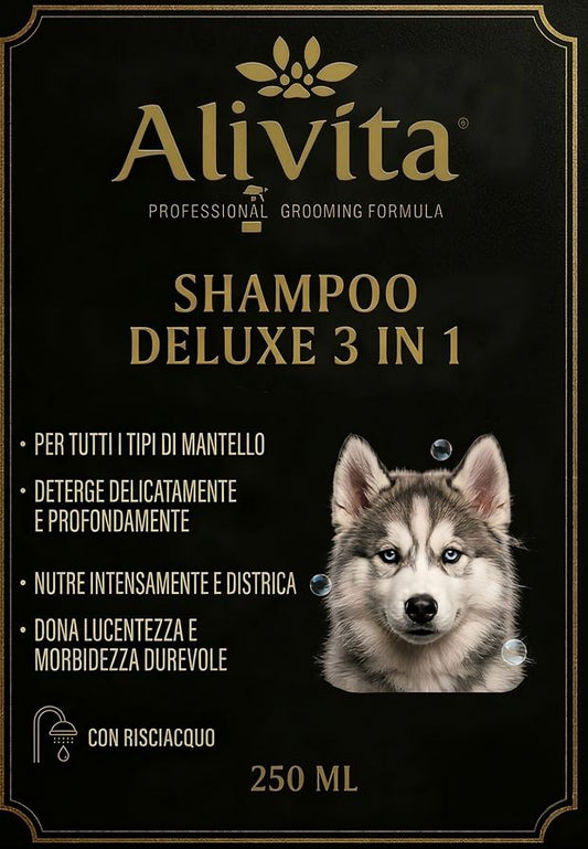 Alivita Shampoo Deluxe 3 in 1 – cura di cani e gatti