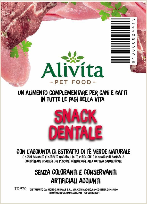Alivita Snack Dentale per cani 70 g