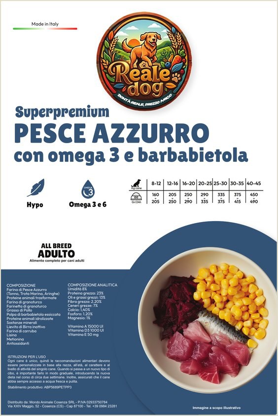 Reale Dog Adulto Hypo Pesce – crocchette per cani