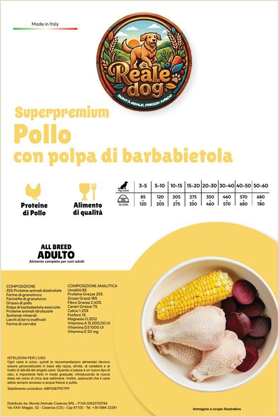 Reale Dog Adulto Pollo – crocchette per cani