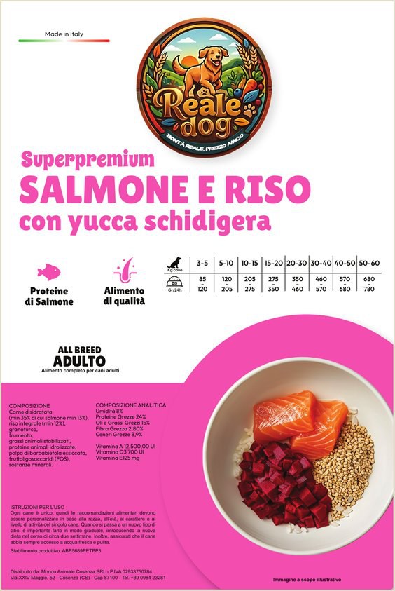 Reale Dog Adulto Salmone – crocchette per cani