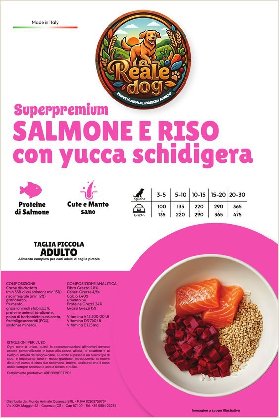 Reale Dog Mini adulto Salmone – crocchette per cani