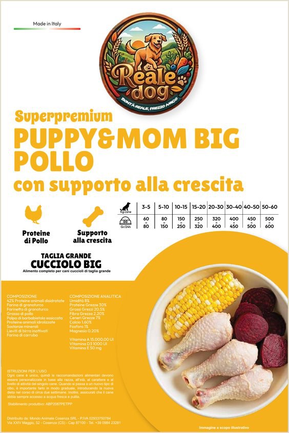 Reale Dog Puppy big Pollo – crocchette per cani