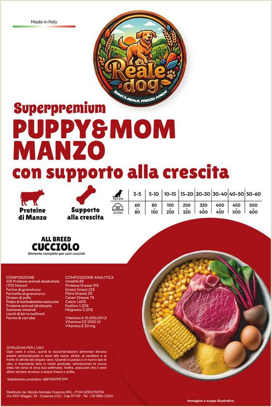 Reale Dog Puppy Manzo – crocchette per cani