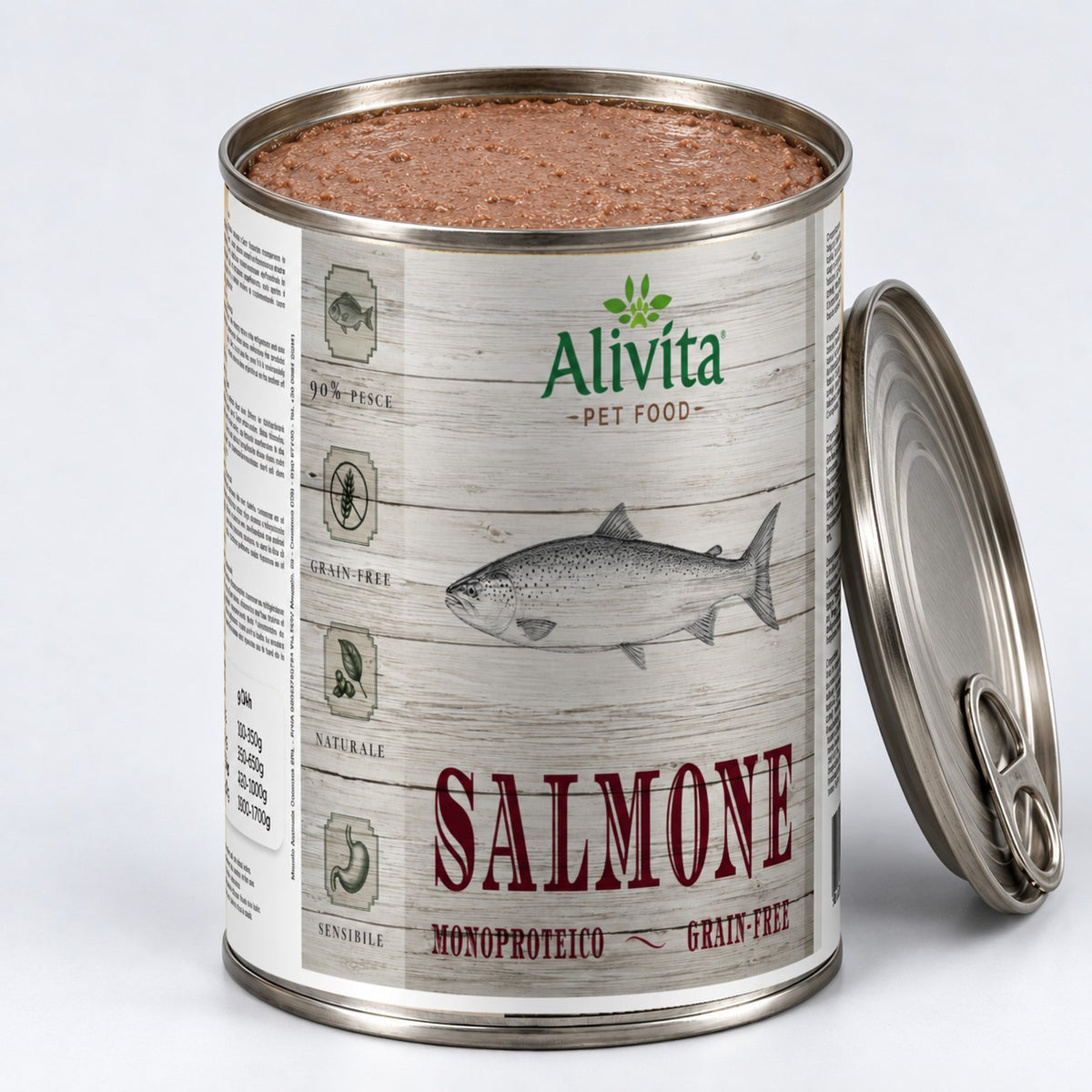 Alivita Umido Cane Grain Free Salmone, Carote e Pere – umido per cani 400 g